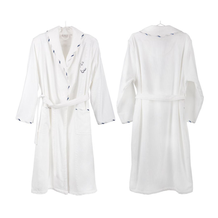 Highland Dunes Hambleton Cotton Bathrobe for Men Wayfair.co.uk